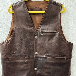Coronado Leather Genuine American Bison Holster Vest Size 46 Heavy NWOT